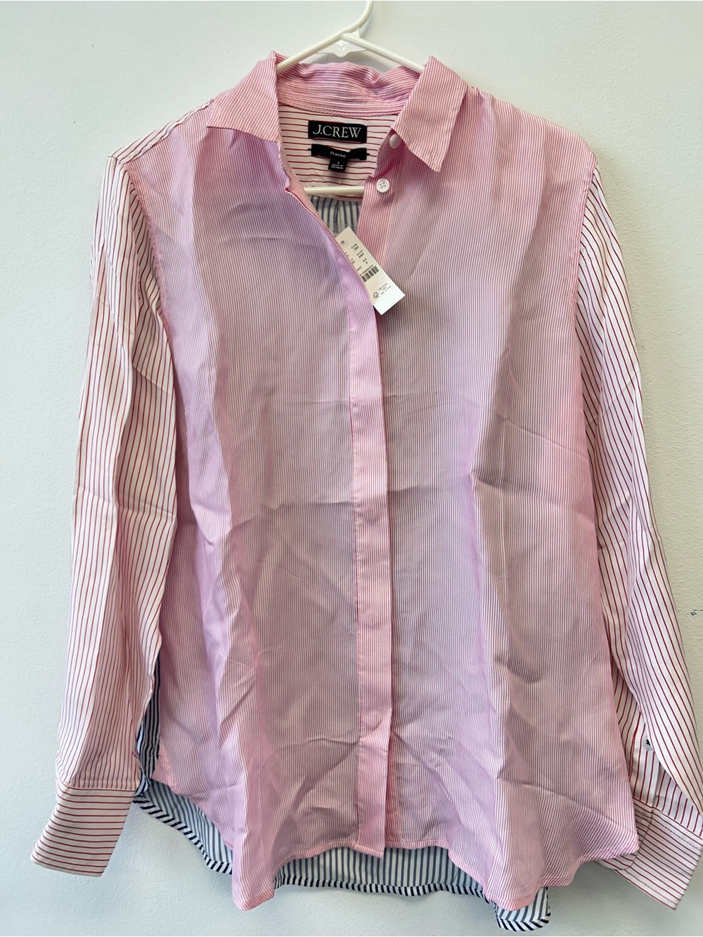 J.Crew Pink Striped women’s Dress Shirt